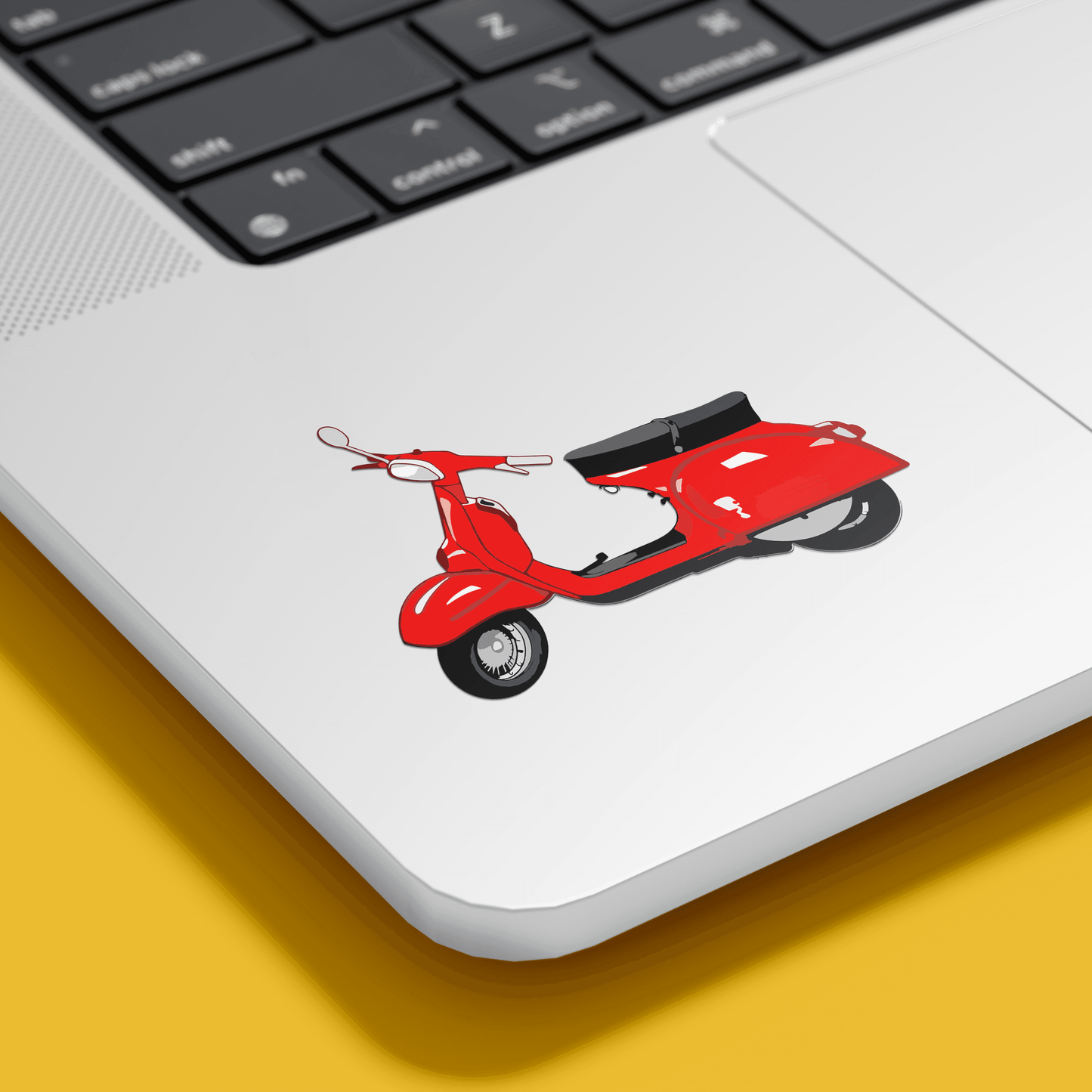 Red Scooter Sticker - sticckiz.com