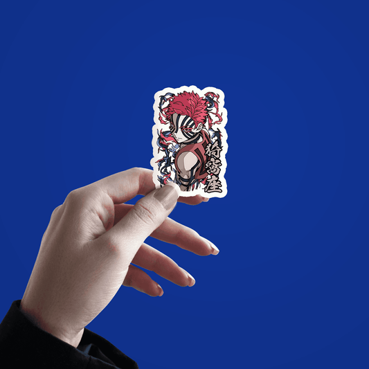 Akaza From Demon Slayer Sticker - sticckiz.com