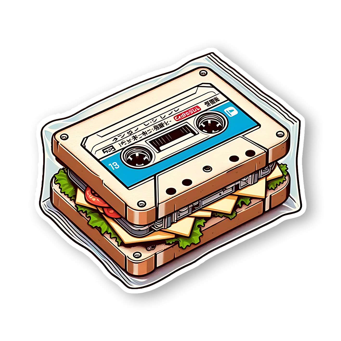 Sandwich Radio Sticker