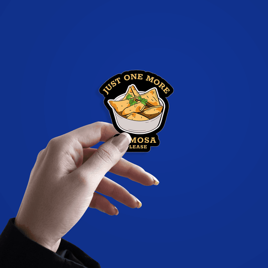 Just One More Samosa Please Sticker - sticckiz.com