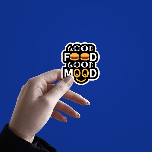 Good Food Good Mood Sticker - sticckiz.com