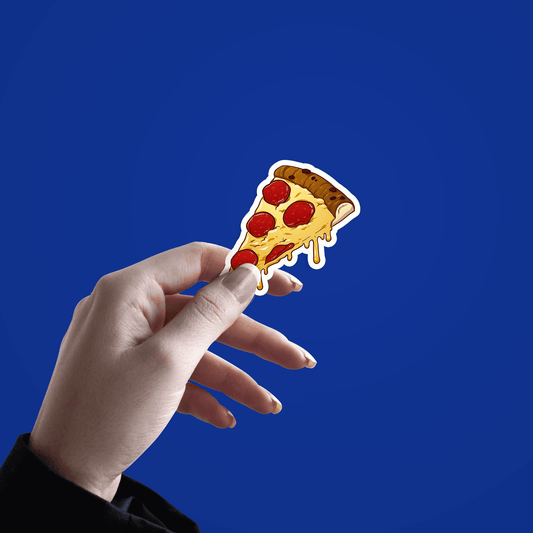 Pepperoni Pizza Slice Sticker - sticckiz.com
