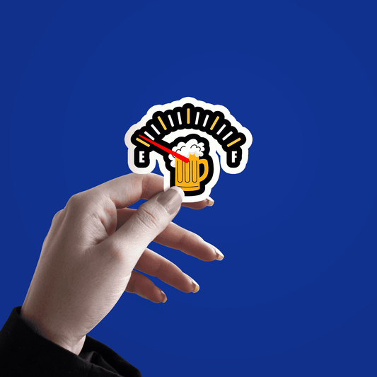 Low On Beer Sticker - sticckiz.com
