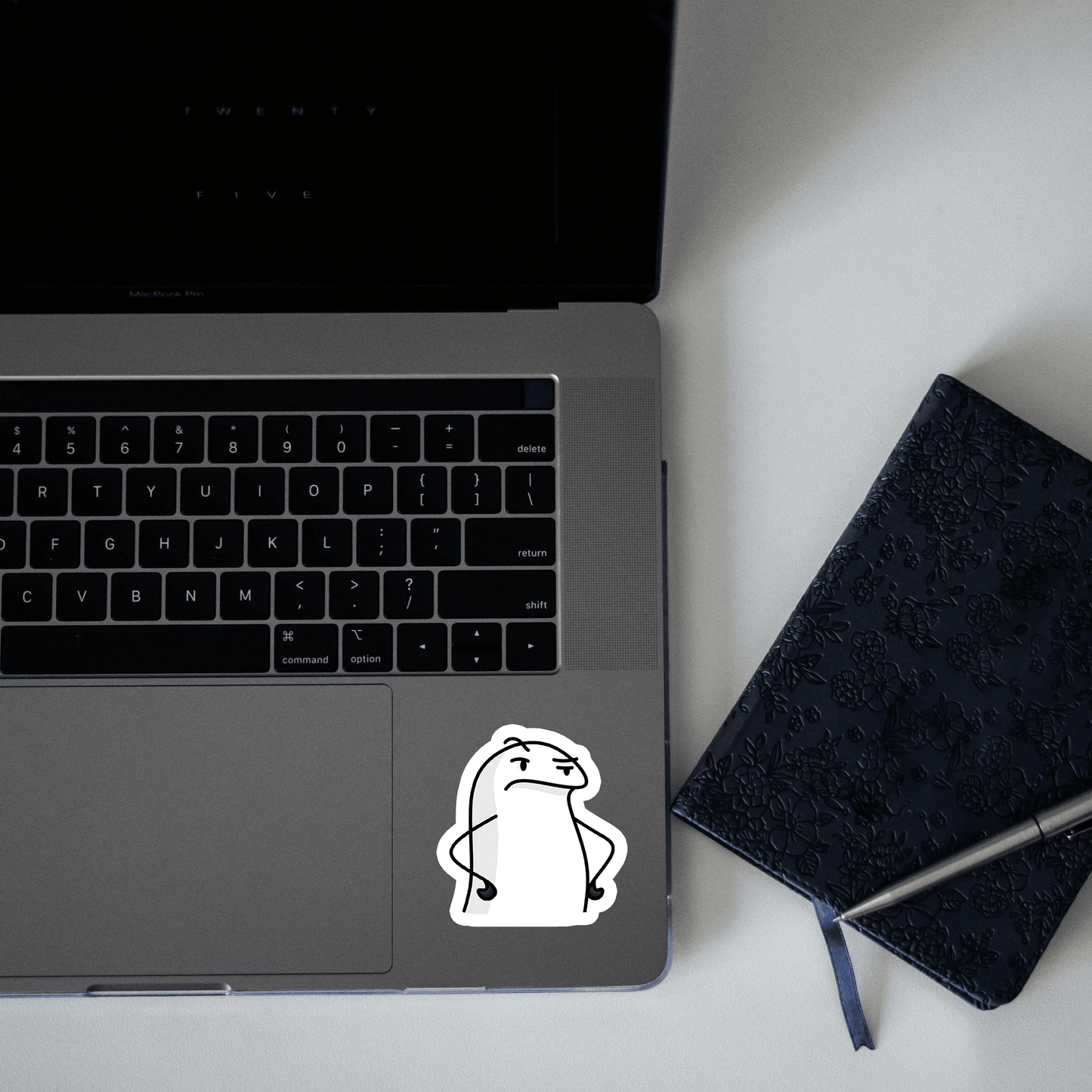 Flork Raising eyes Sticker - sticckiz.com