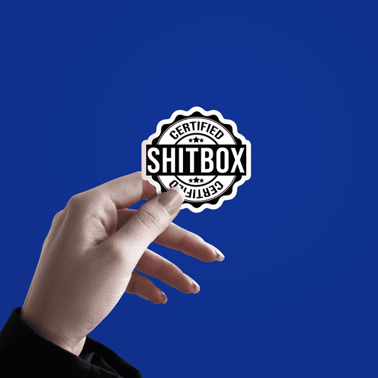 Certified Shitbox Sticker - sticckiz.com