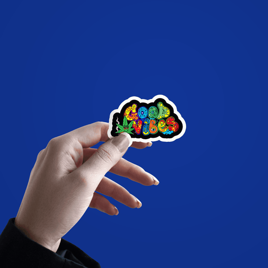 Good Vibes Trippy Sticker - sticckiz.com