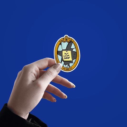 you look great wall mirror sticker - sticckiz.com