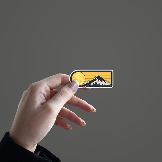 Sun and Mountain Animated Sticker