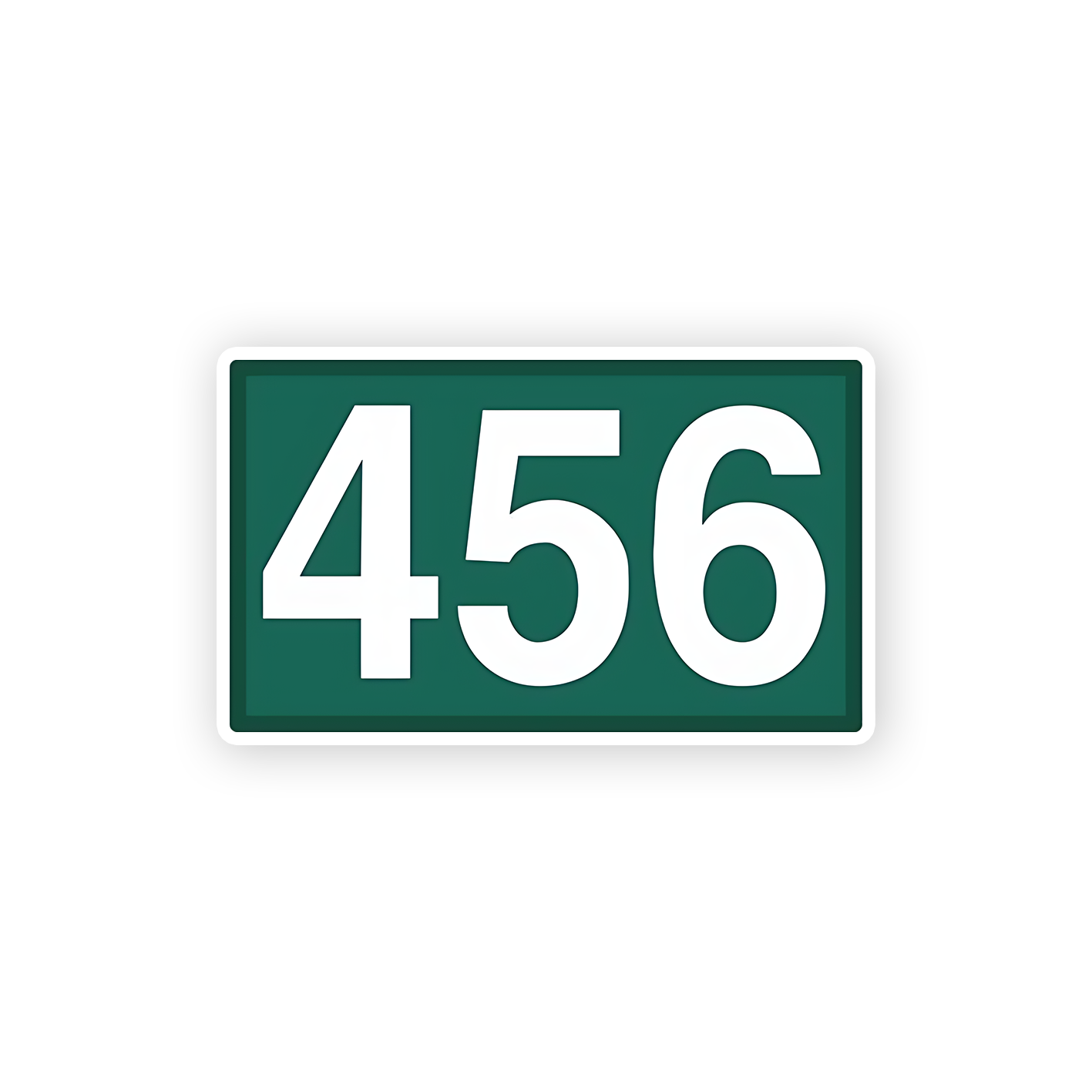 456 player batch Sticker