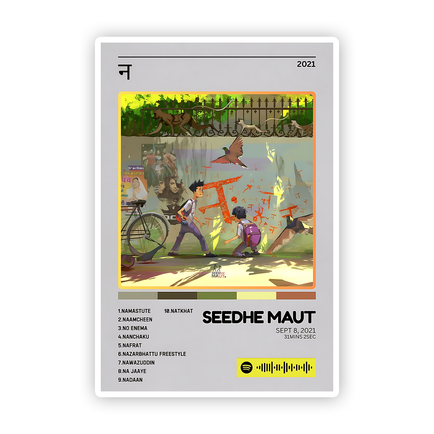 Seedhe maut title Track Sticker