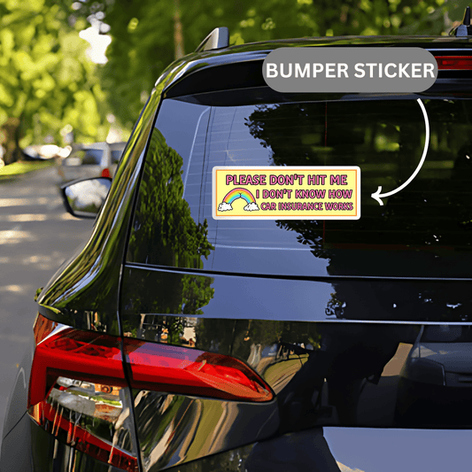 Please Don't Hit Me I Don't Know Sticker - sticckiz.com