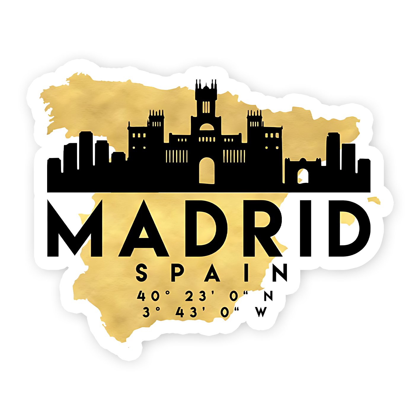Madrid Spain Sticker