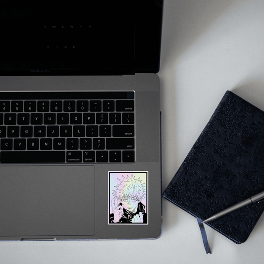 Satoru Gojo Holographic Sticker - sticckiz.com