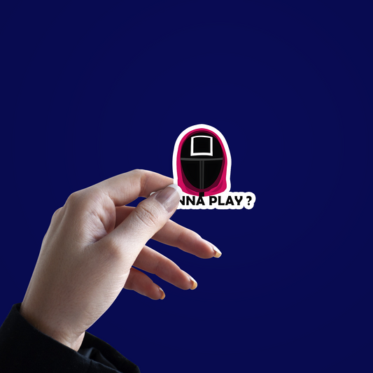 Wanna Play Squid game Sticker