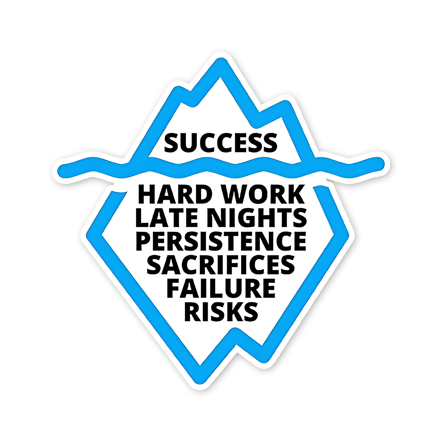 Success mountain Sticker
