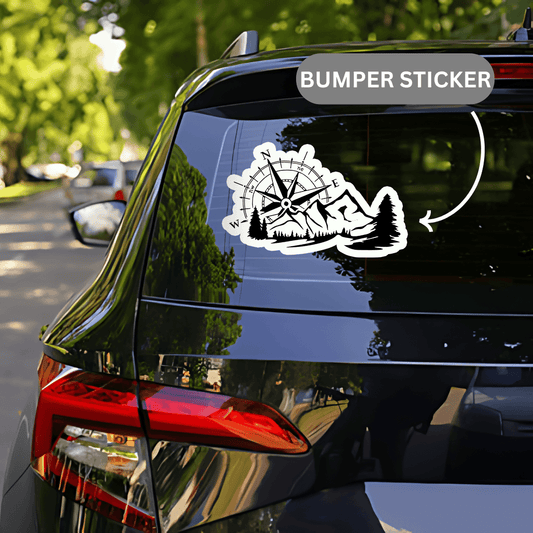 Adventure Compass Sticker - sticckiz.com