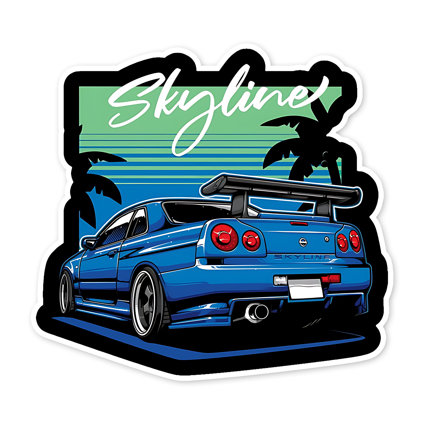 Skyline car Sticker