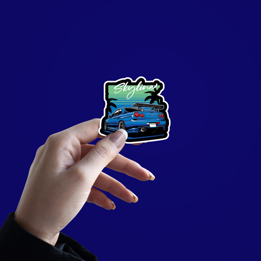 Skyline car Sticker