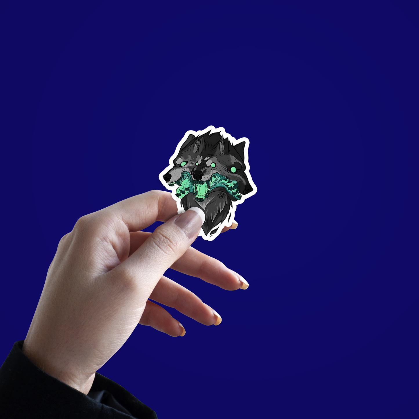 Keep Furry Weird Wolf Sticker