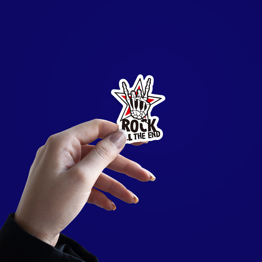 Rock till the end Sticker