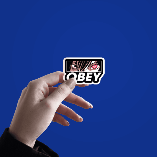 retro art obey sticker - sticckiz.com