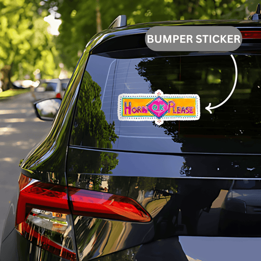 Horn Ok Please Sticker - sticckiz.com