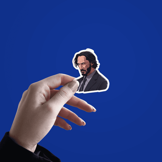 serious john wick sticker - sticckiz.com