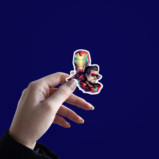 Iron Man & Tony Stark Sticker