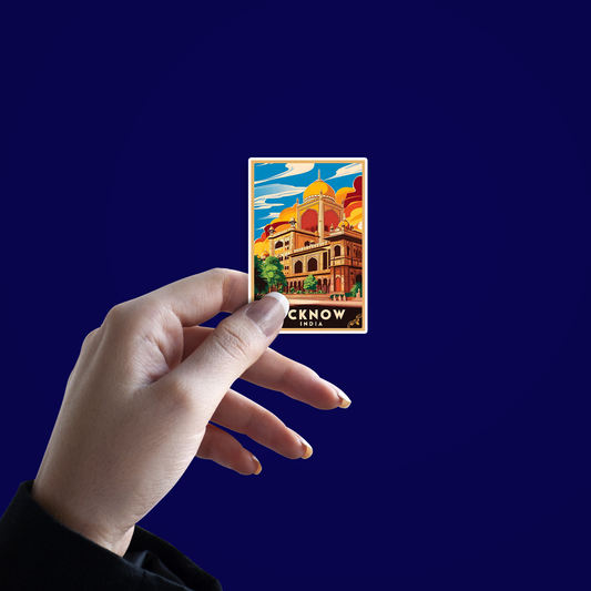 Lucknow card Sticker