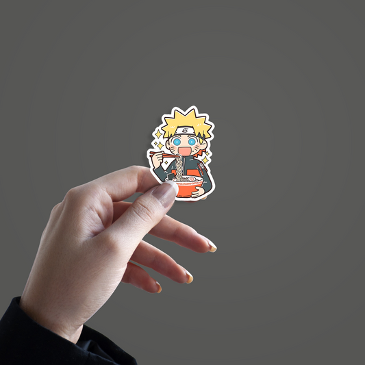 Naruto Eating Ramen Sticker