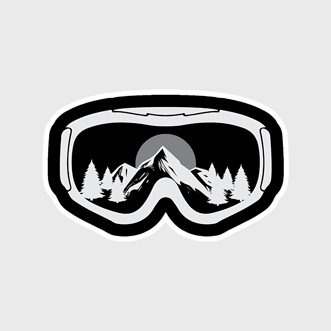 snowboard glass sticker - sticckiz.com