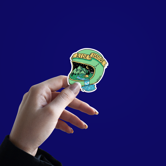 ide Nature in Helmet Sticker