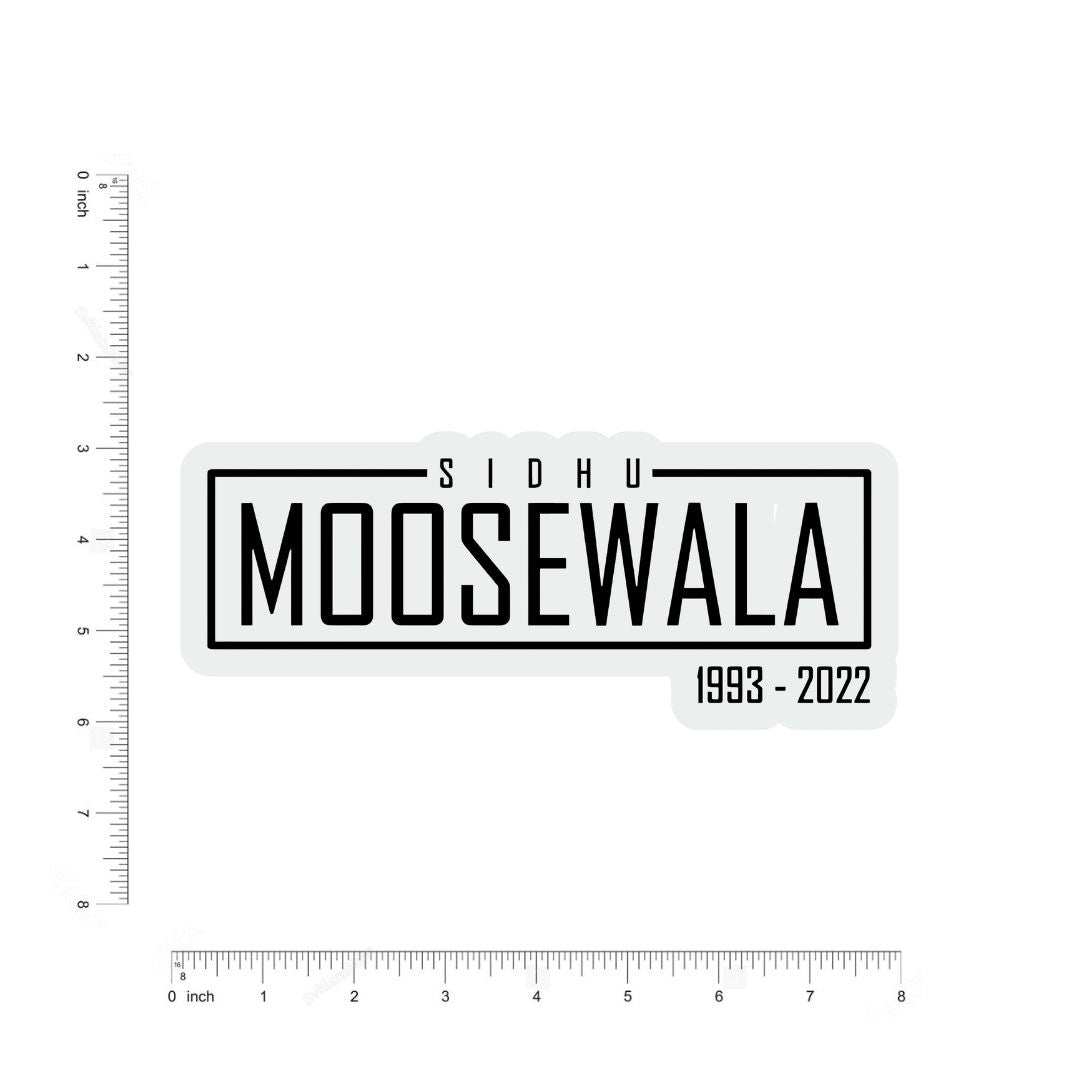 Sidhu Moosewala 1993-2022 Sticker - sticckiz.com
