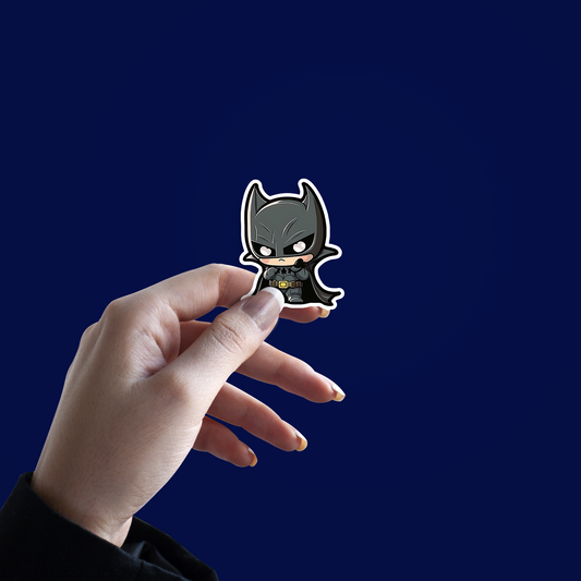 Chibi style Dipiction of Batman Sticker