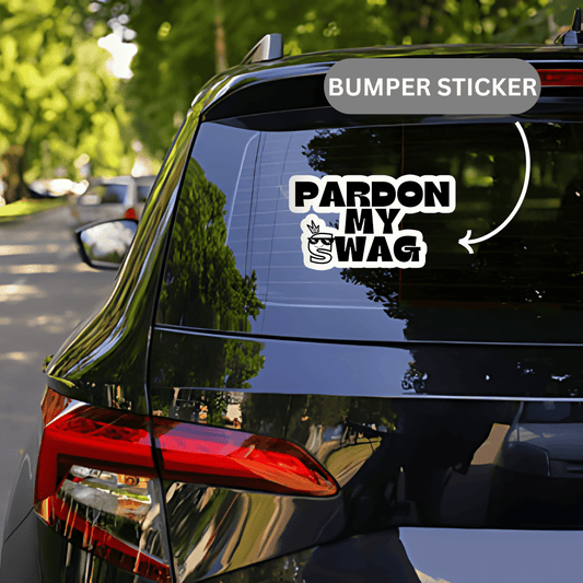 Pardon My Swag Sticker - sticckiz.com