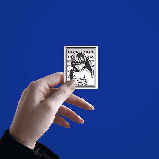 waifu material sticker - sticckiz.com