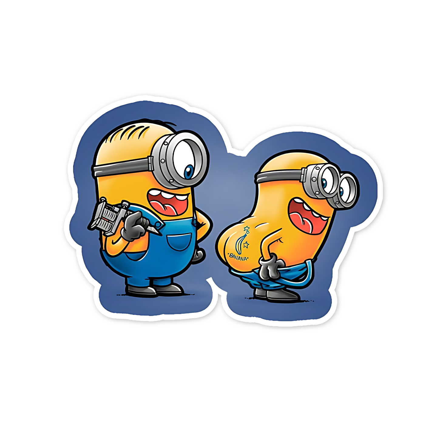 Funny Minions Sticker