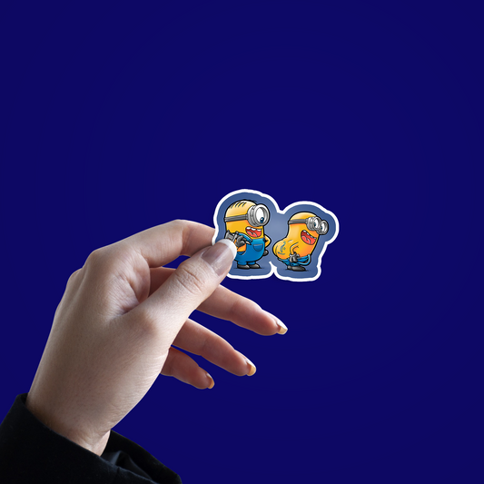 Funny Minions Sticker