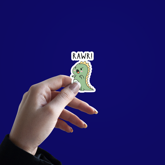 Rawr Cute baby Dianasour Sticker