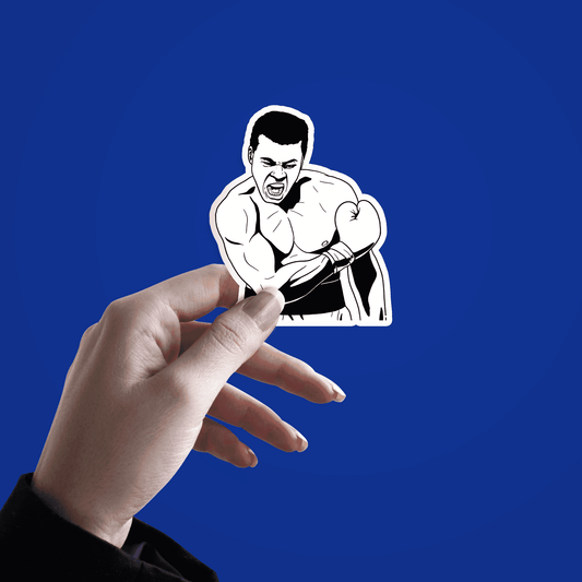 Mohammad Ali Boxer Sticker v3 - sticckiz.com