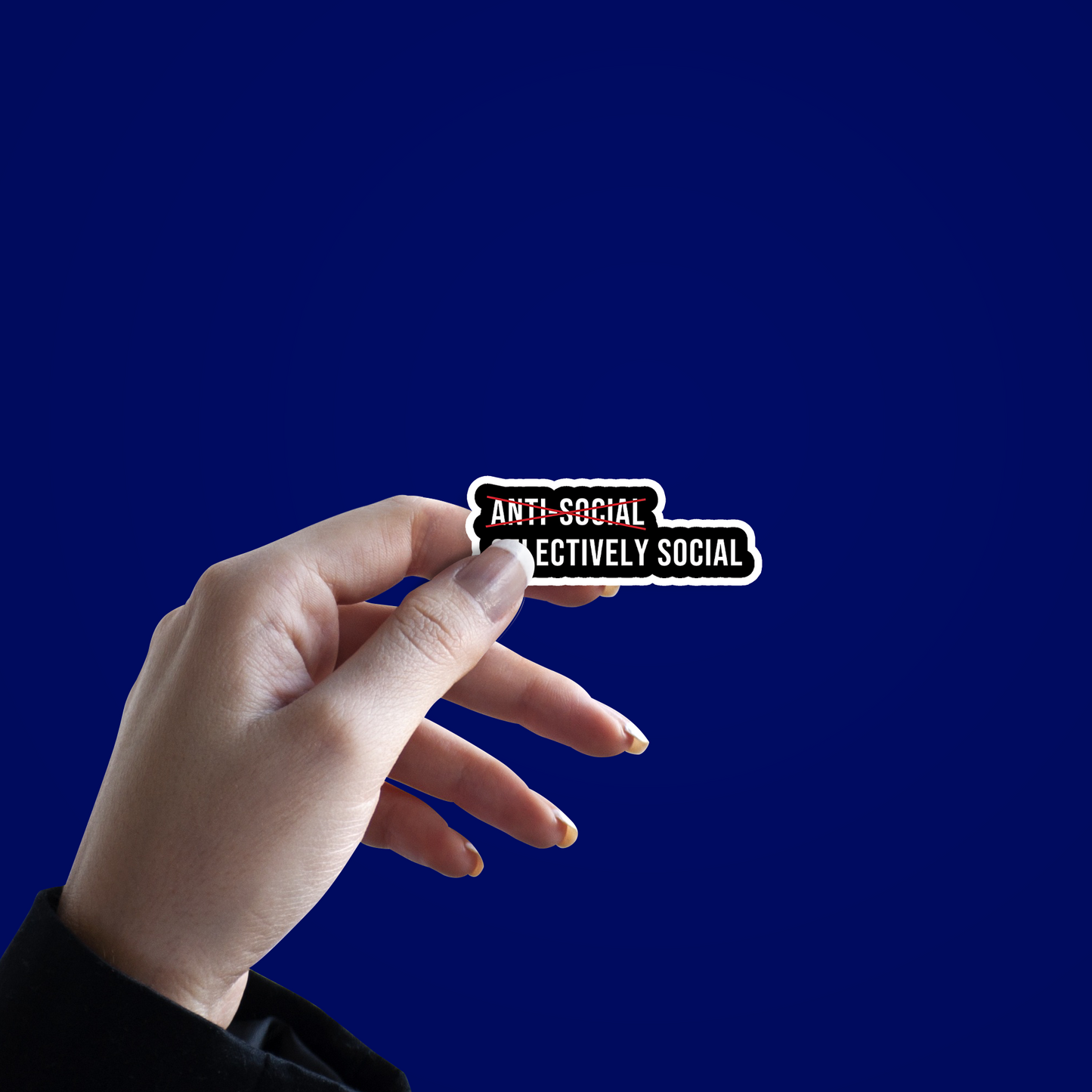 Anti Social Selectively Social Sticker