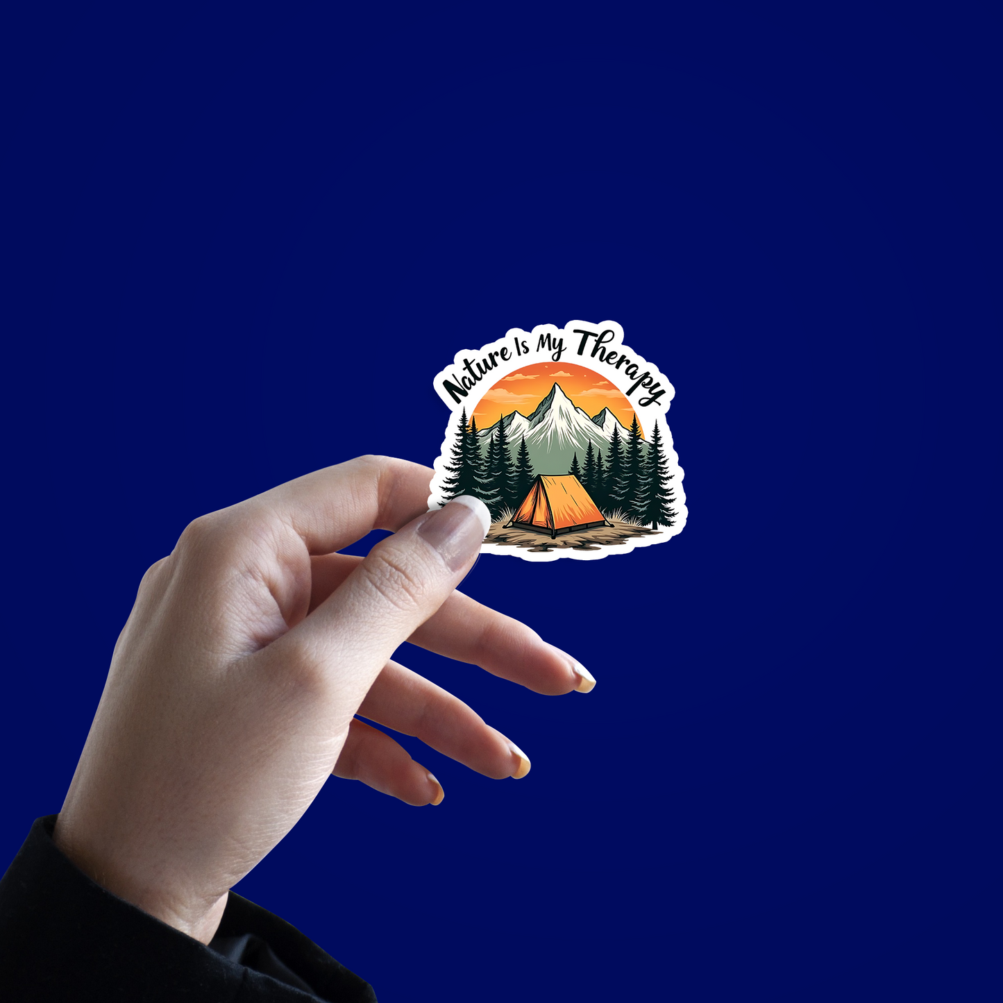 Nature is Therapy Sticker