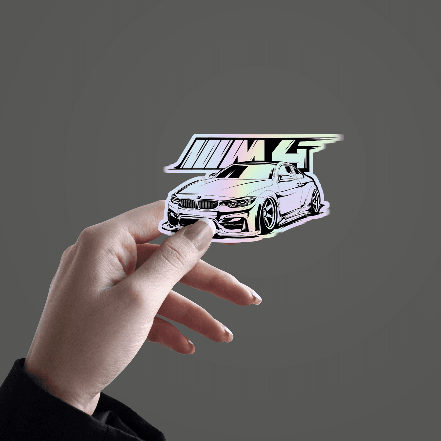 BMW M4 Holographic Sticker - sticckiz.com