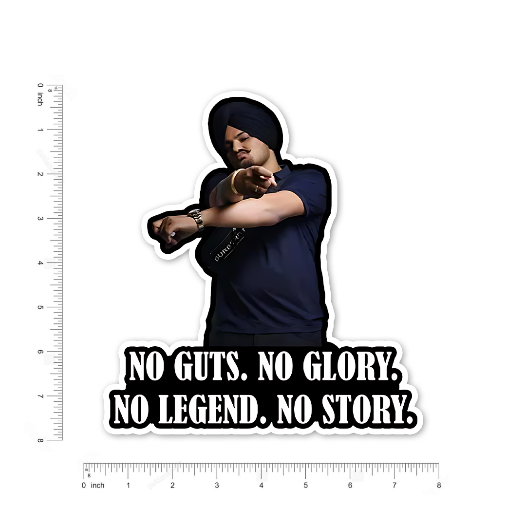 No guts, No glory, No legend , No Story Bumper Sticker