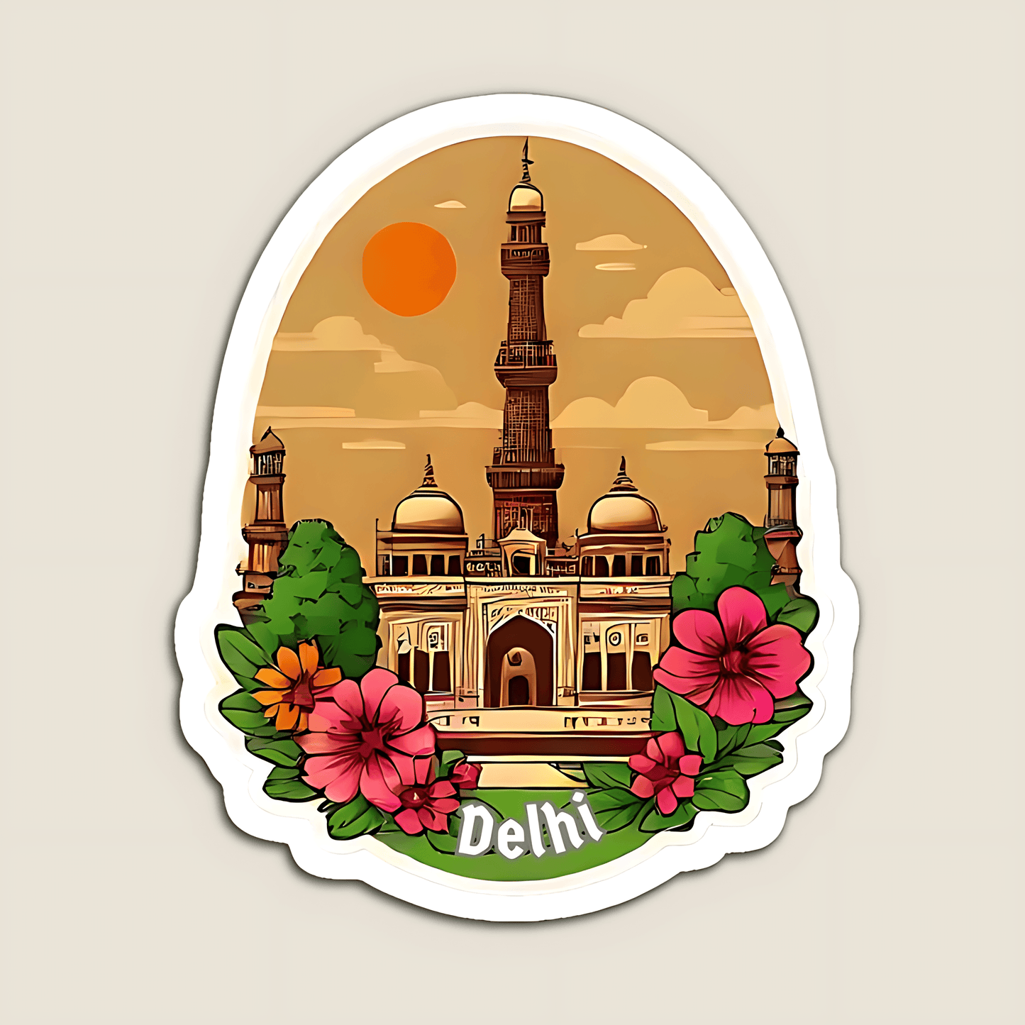 Delhi Heritage Sticker - sticckiz.com
