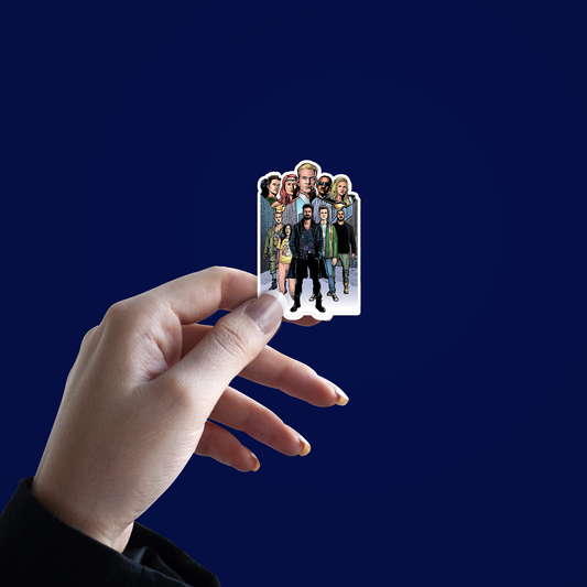 The boys Retro Art Sticker