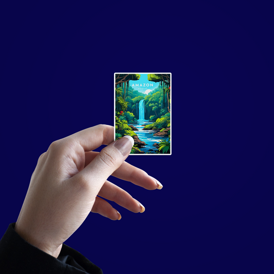 Amazon River Card Sticker