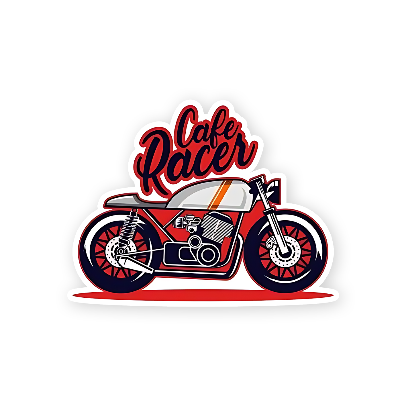 Cafe Rider Sticker