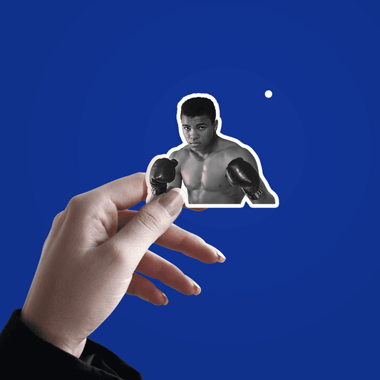 Mohammad Ali Boxer Sticker v6 - sticckiz.com