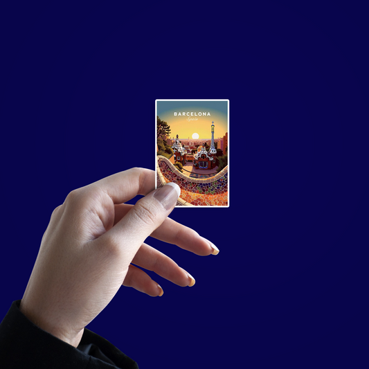 Barcelona Card Sticker